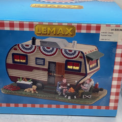 Lemax 2018 Summer Trailer Porcelain Lighted Display USA 4th Of July Patriotic LEMAX - KOEEK