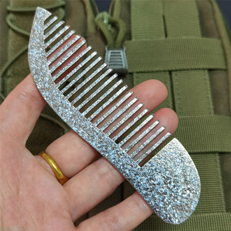 Titanium Alloy Mini Comb Travel Hairdressing EDC Comb Anti-Static Multi-Tools 07FC0E-D4 - KOEEK