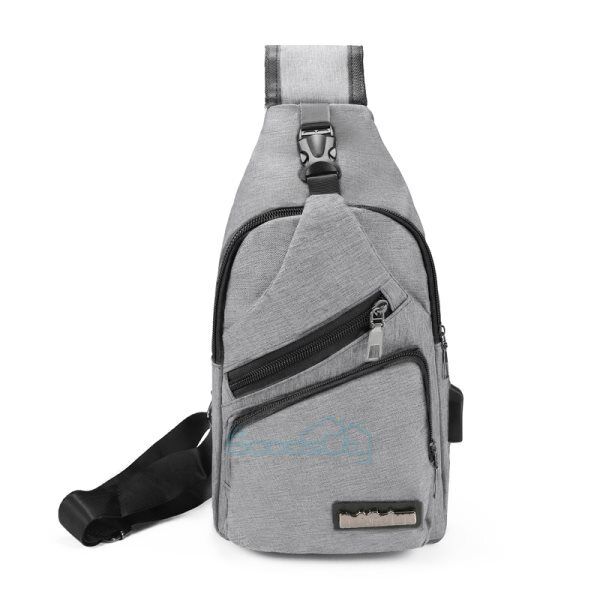 ny Bolso De Hombro Con Puerto USB Para Hombre Casual Mochila Impermeable Antirrobo