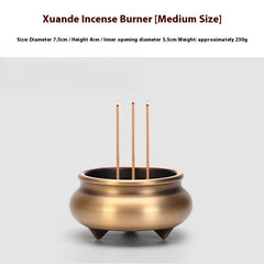 4.5cm Brass Incense Burner Line Censer Make Offerings Buddha Aromatherapy 07FC0E-D4 - KOEEK