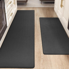 Kitchen Rugs, Kitchen Rug Set 2 Piece, Non-Slip Waterproof Kitchen Rugs 07FC0E-D4 - KOEEK