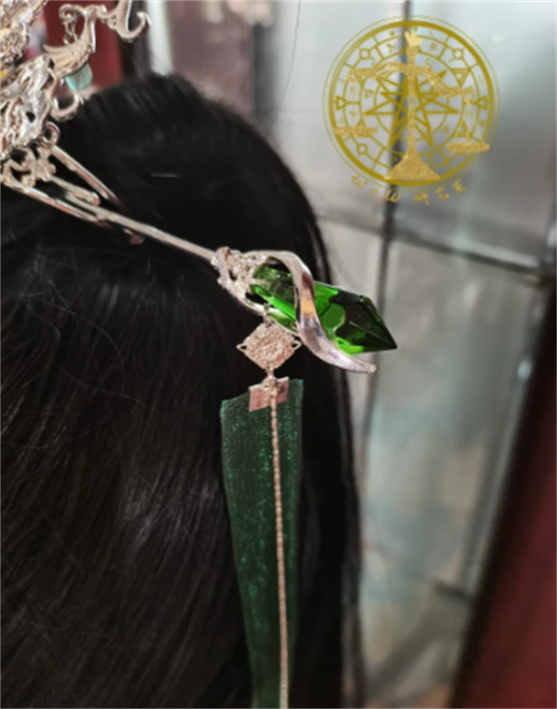 Scum Villain Self Saving System Shen Qingqiu Hair Crown Tassle Hairpin headdress 07FC0E-D4 - KOEEK