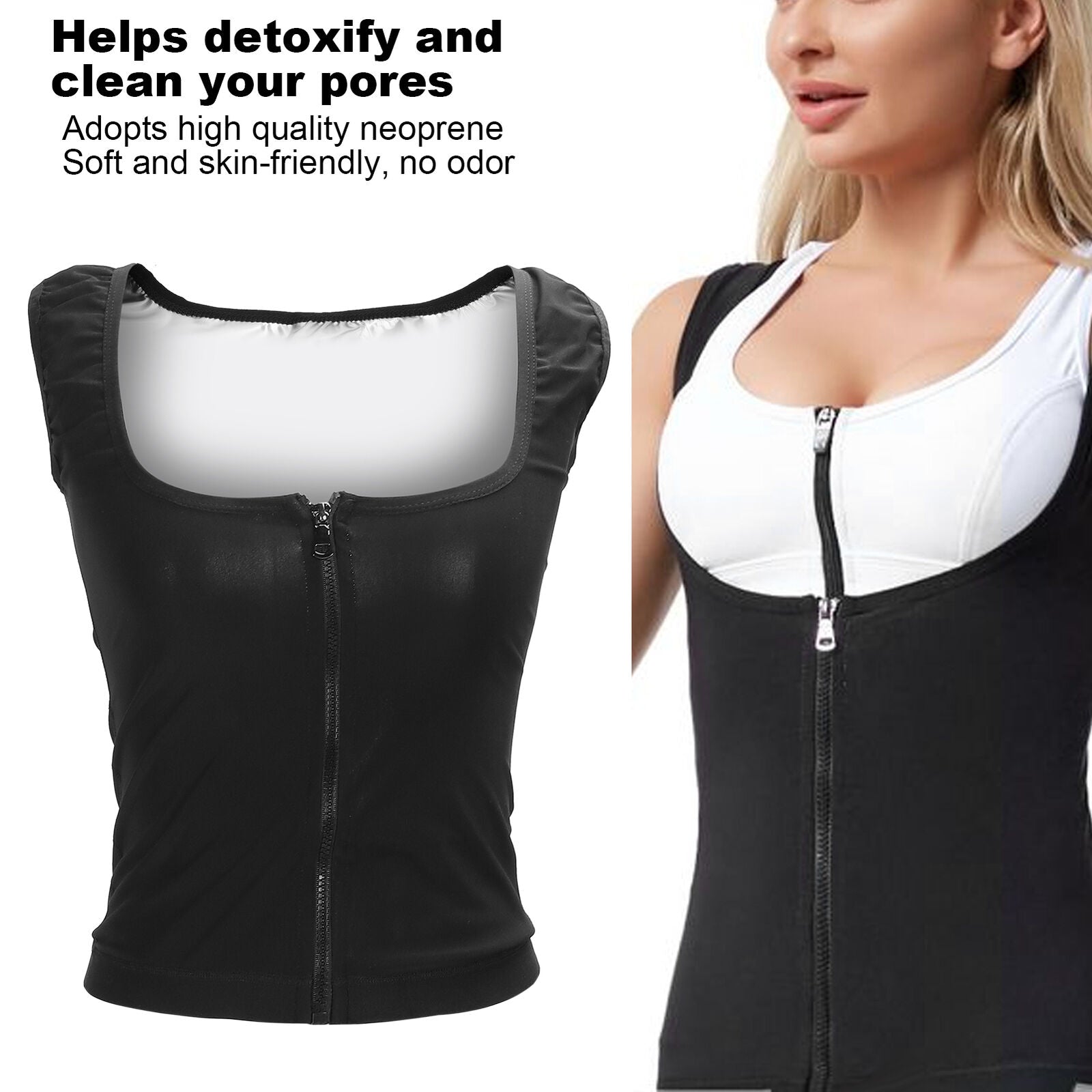 new (4XL/5XL)Sauna Sweat Suit Sauna Vest Helps Exercise The Abdominal Muscles ABE koeek - KOEEK