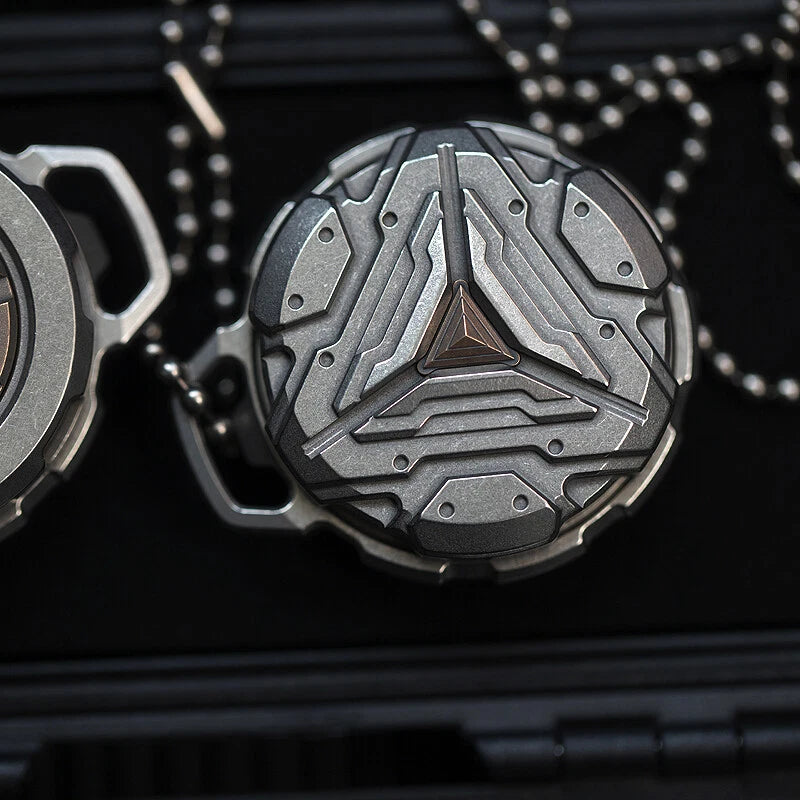 EDC Titanium Alloy Waterproof Case Portable Sealed Medicine Storage Box Pendant 07FC0E-D4 - KOEEK