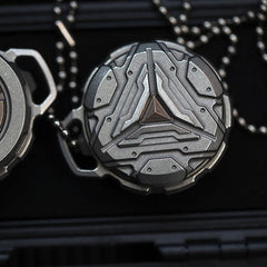 EDC Titanium Alloy Waterproof Case Portable Sealed Medicine Storage Box Pendant 07FC0E-D4 - KOEEK