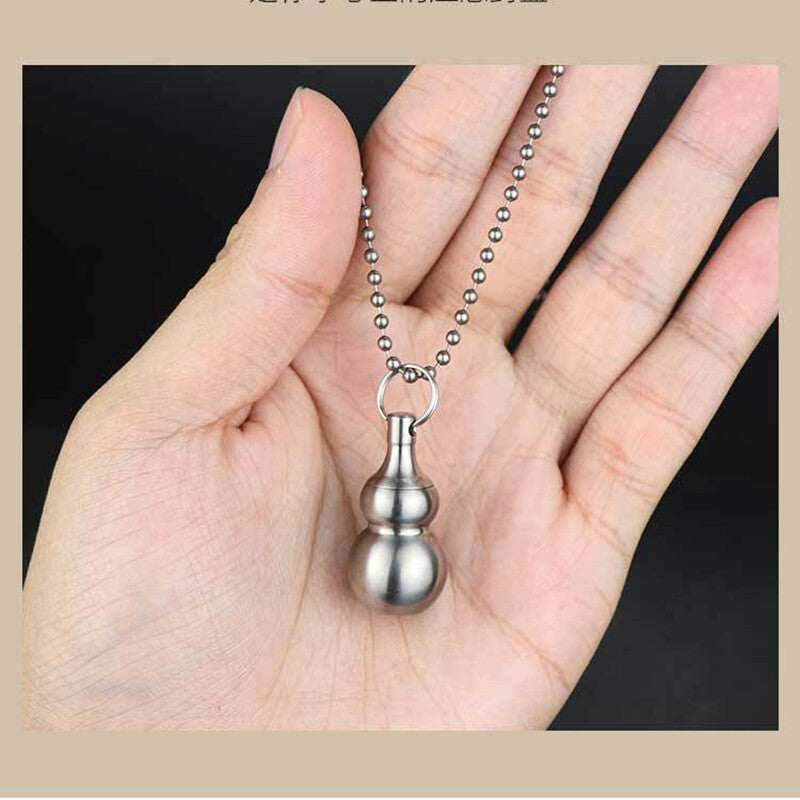 Solid TC4 Titanium Alloy Outdoor EDC Multi Tools Waterproof Medicine Pill Box 07FC0E-D4 - KOEEK