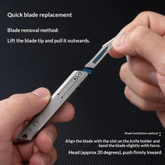 Titanium Alloy Mini Folding EDC Tool Compact Durable Multi Function 07FC0E-D4 - KOEEK