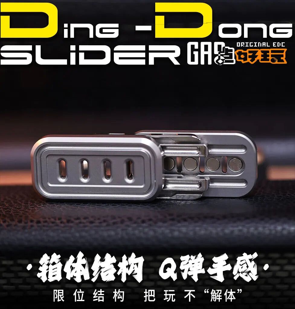 EDC Titanium Alloy Push Slider Mechanical Intensive Toy Decompression Tools Gift 07FC0E-D4 - KOEEK