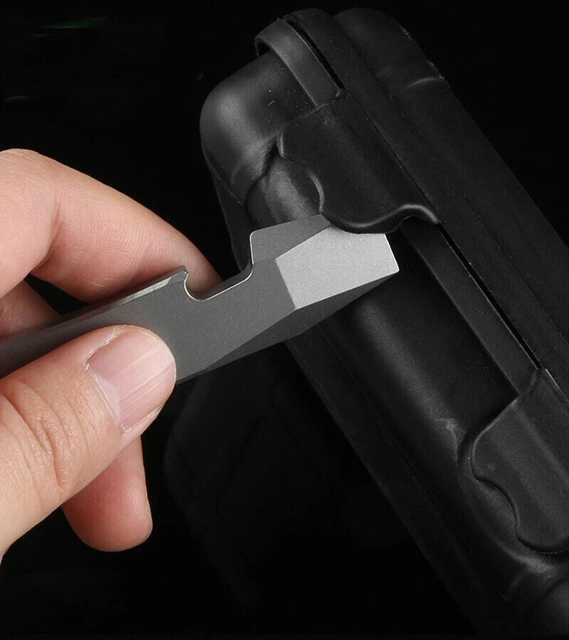 Titanium Alloy Outdoor Multi Tools Pry Bar Crowbar Opener Cutter Outdoor EDC 07FC0E-D4 - KOEEK
