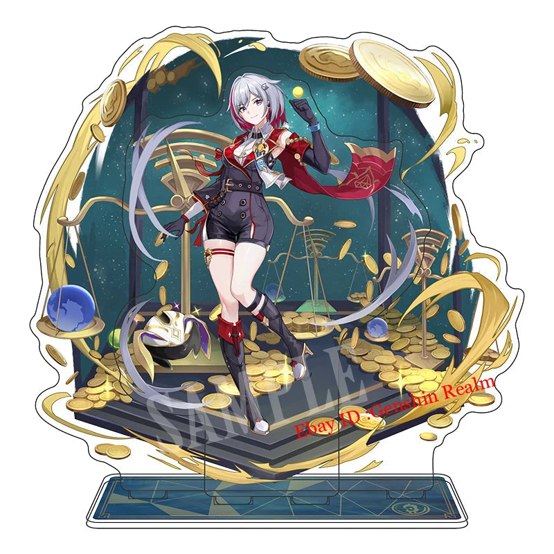 Anime Honkai: Star Rail Topaz Acrylic Desktop Stand Figure Collection Decor 07FC0E-D4 - KOEEK