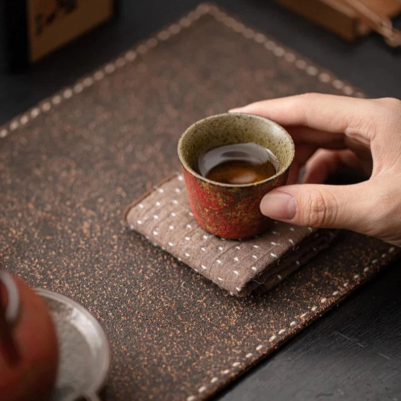45ml Manshanhong Horseshoe Cup Retro Ceramic Tea Tasting Cup Kung Fu Teaware 07FC0E-D4 - KOEEK