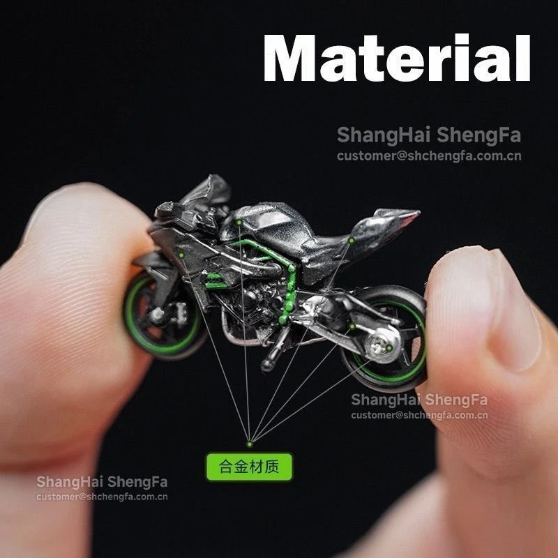 1/64 Kawasaki H2R Diecast Miniature Motorcycle Model Static Display Desktop 07FC0E-D4 - KOEEK