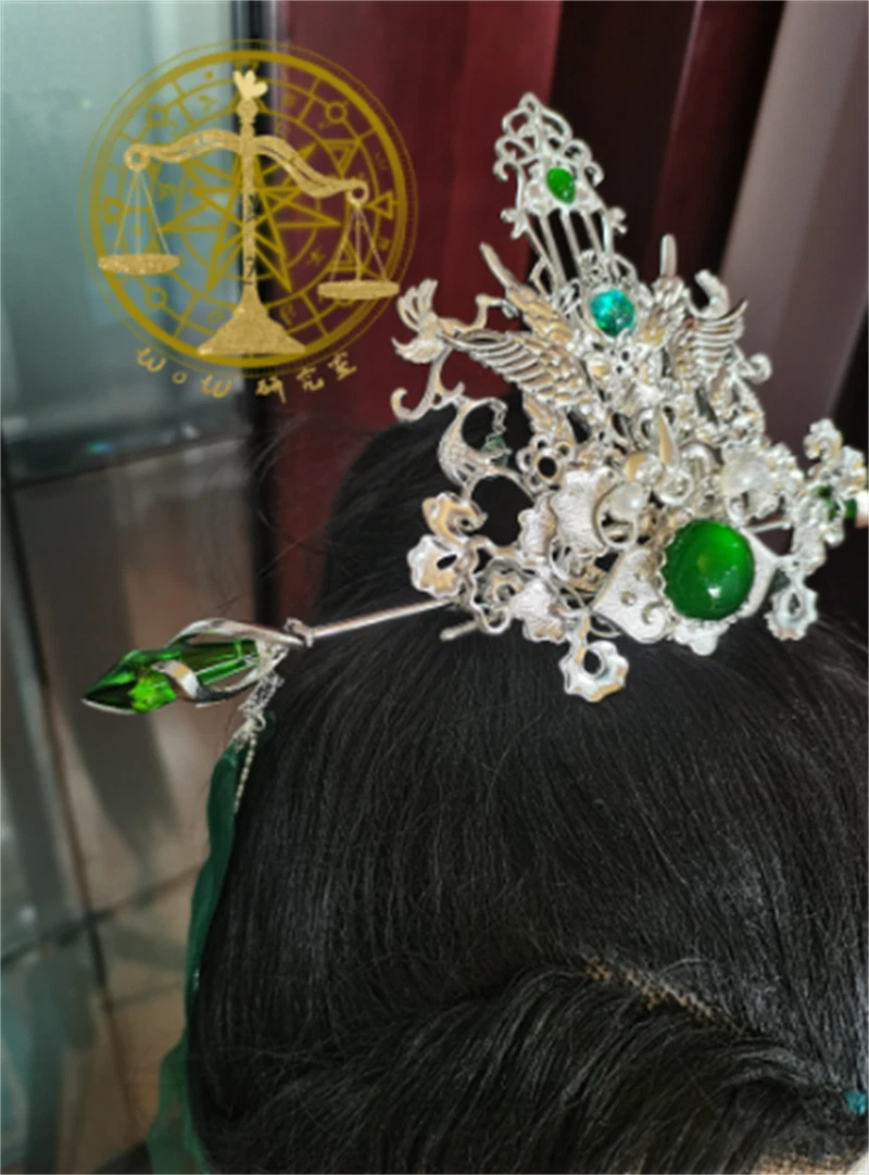 Scum Villain Self Saving System Shen Qingqiu Hair Crown Tassle Hairpin headdress 07FC0E-D4 - KOEEK