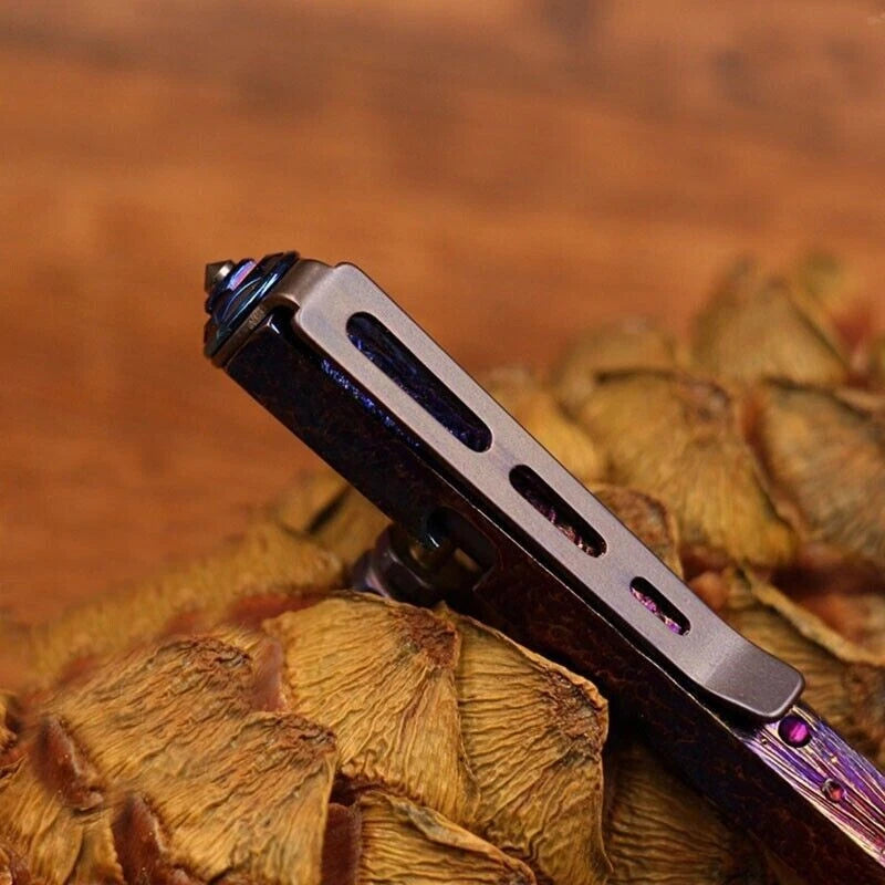 EDC Handmade Titanium Practical Pocket Ball Pen Office SignatureOutdoorPocketPen 07FC0E-D4 - KOEEK