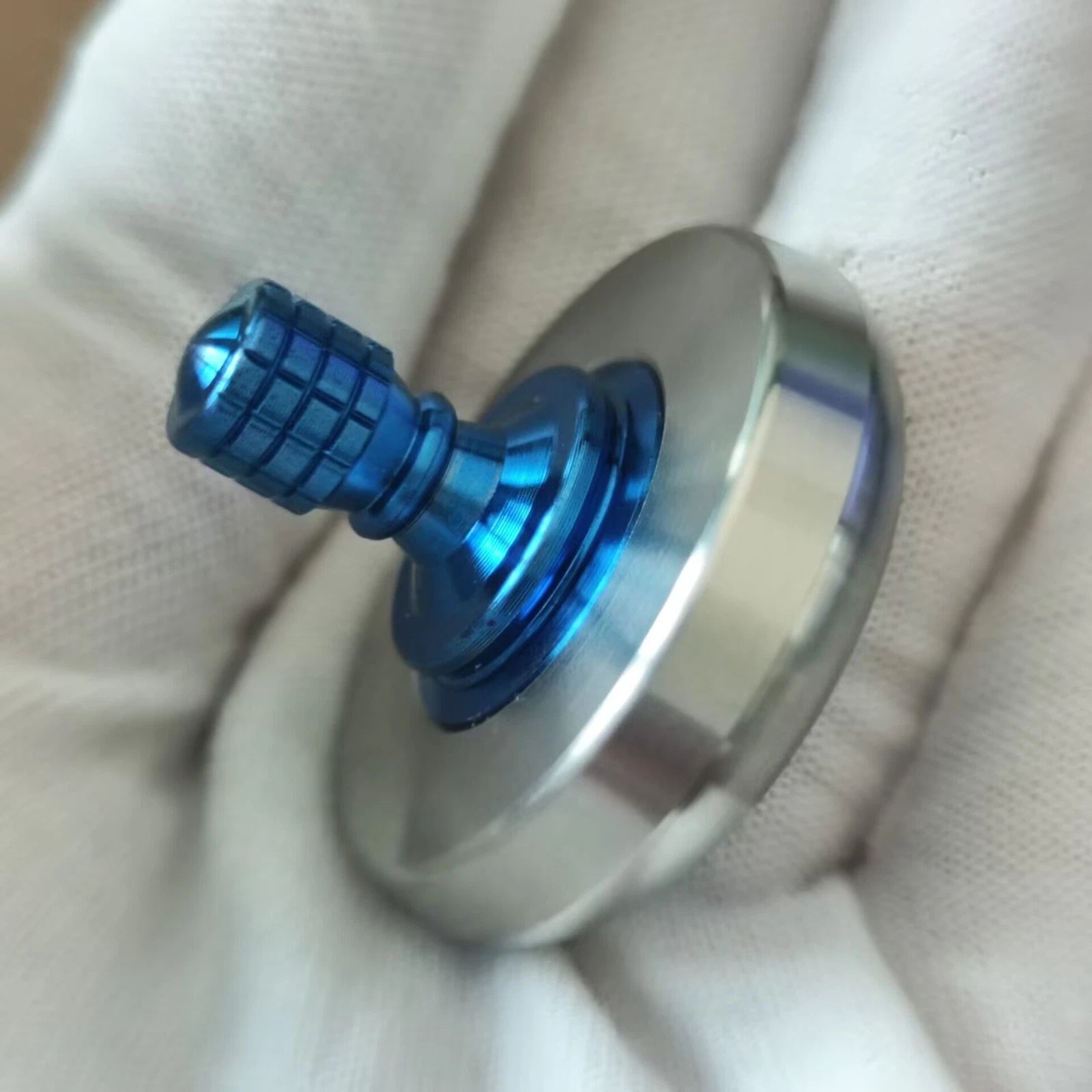 Titanium Stainless Steel Spinning Top Finger Spinner Ceramic Bead Fidget EDC Toy 07FC0E-D4 - KOEEK
