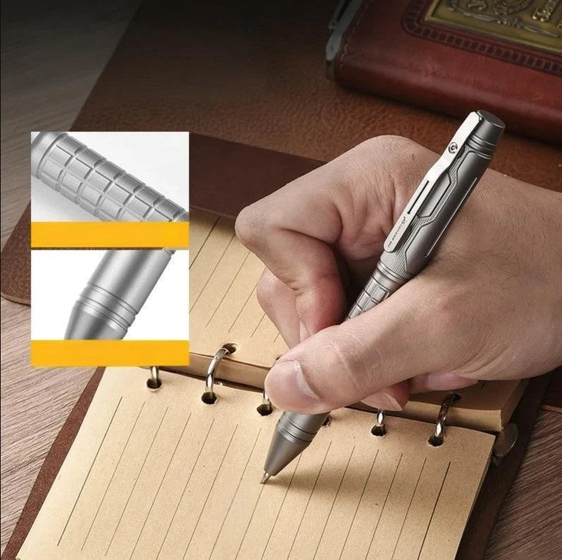 Titanium Ballpoint Pen EDC Signature Writing Pocket Pen High Business Office Pen 07FC0E-D4 - KOEEK