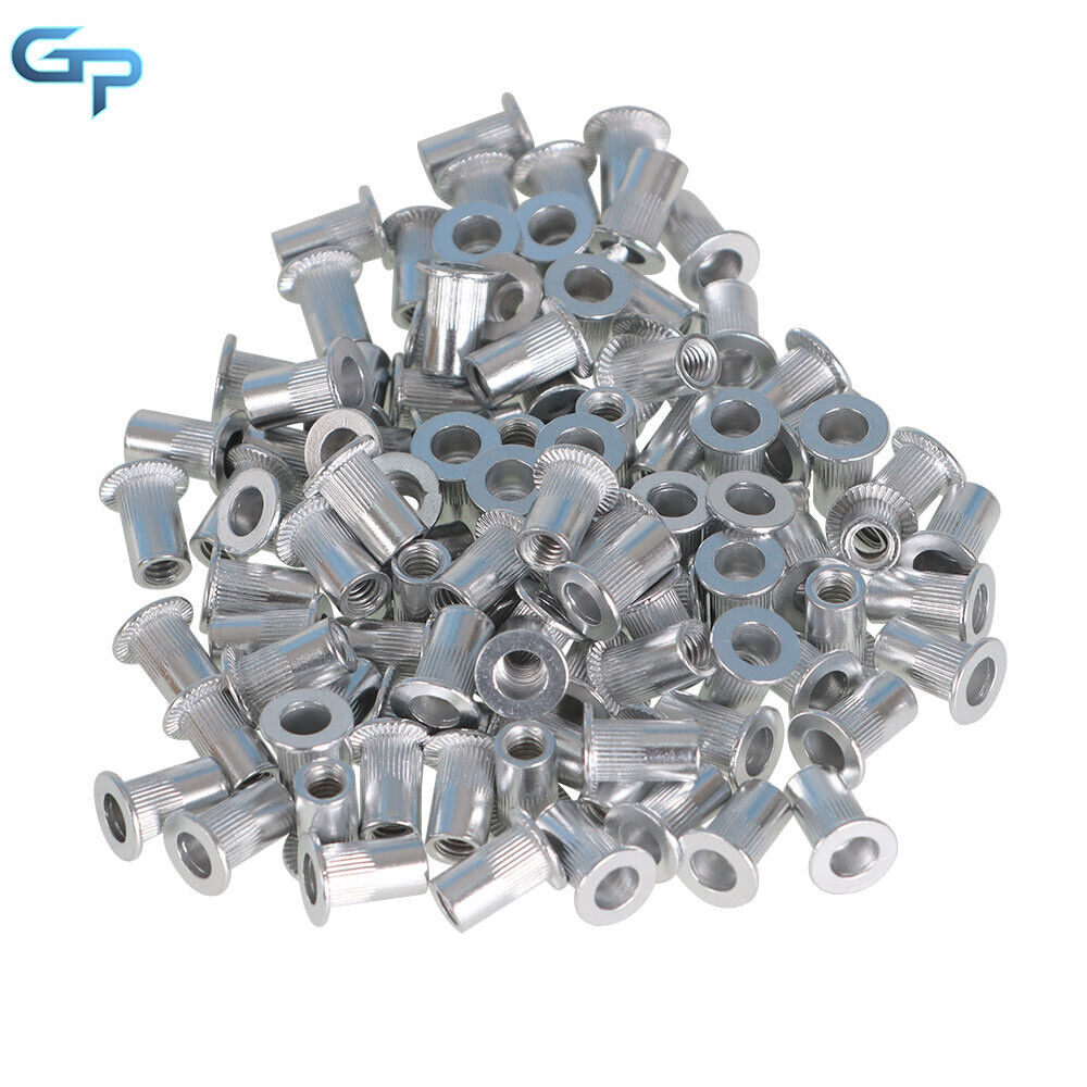 100 Piece 8 - 32 Aluminum Flange Nutserts Rivet Nut Rivnut Nutsert