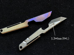 TC4 Titanium Alloy Pocket Multi Tools Bottle Opener cutter Outdoor EDC Tool 07FC0E-D4 - KOEEK