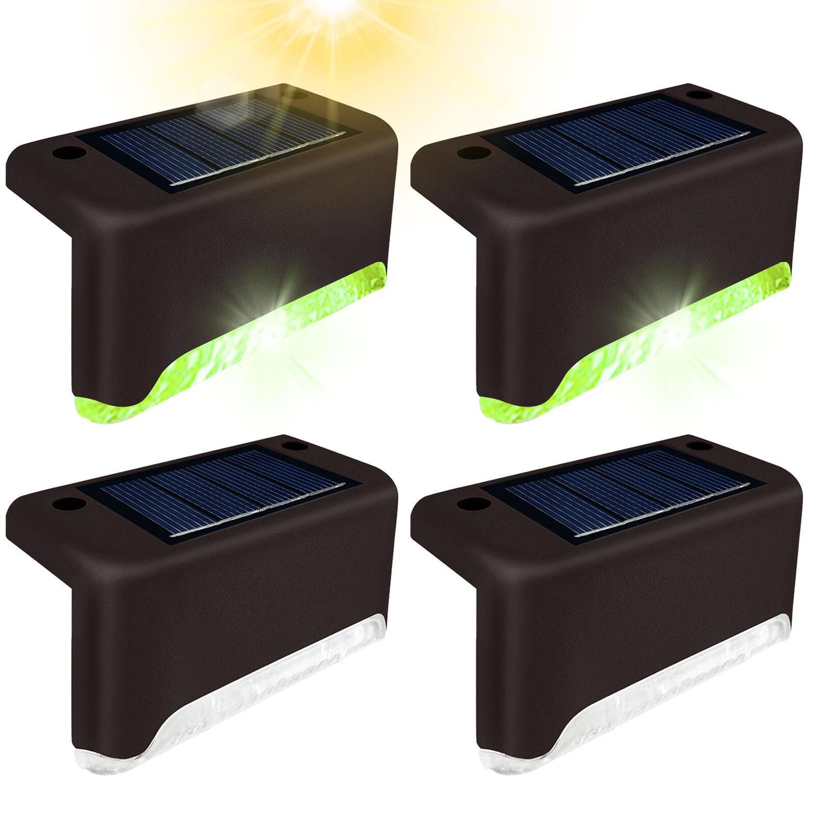 new 4PCS Deck Solar Light Waterproof Solar Lights with Intelligent Light Sensor lamp koeek - KOEEK