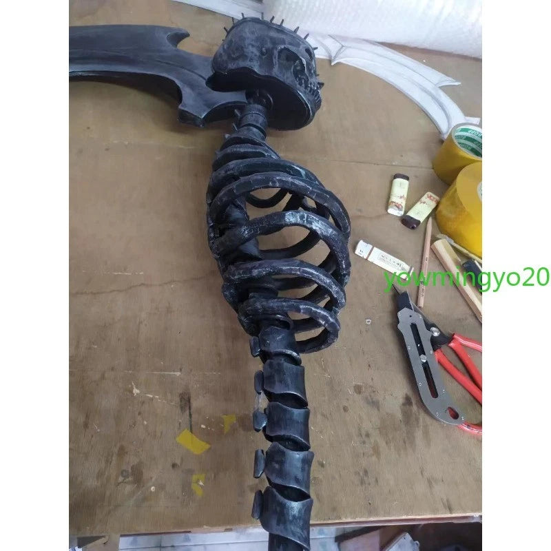 Halloween Funeral Style Cosplay Scythe Prop Large Costume Accessory Performance 07FC0E-D4 - KOEEK