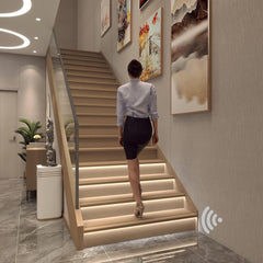 new Stair Lights Motion Sensor Indoor, Led 40inch 16 Step lights, White 6000K 07FC0E-D4 - KOEEK