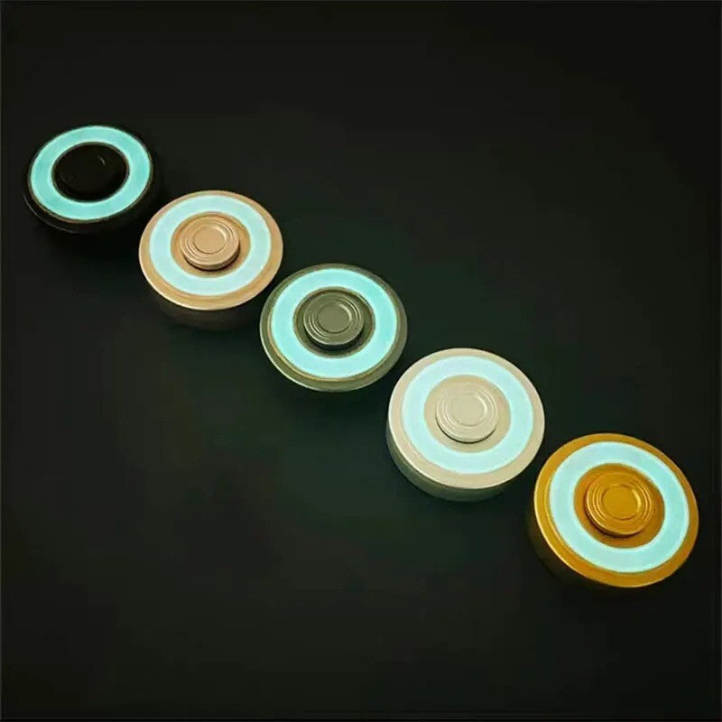 Revolver Clip Luminous Fidget Spinner EDC Metal Hand Spinner Adult Fidget Toys 07FC0E-D4 - KOEEK