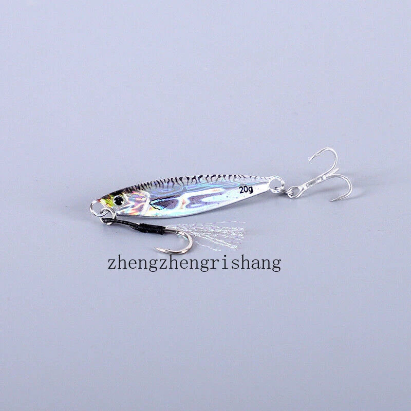 6PCS Metal Jigs Offshore Micro Butterfly Fishing Lure For Tuna Snapper 7g -80g 07FC0E-D4 - KOEEK