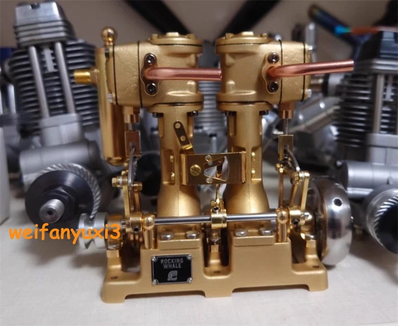 Compact Vintage L2 Steam Engine Model Dual Cylinder Powerful Toy Collection Gift 07FC0E-D4 - KOEEK
