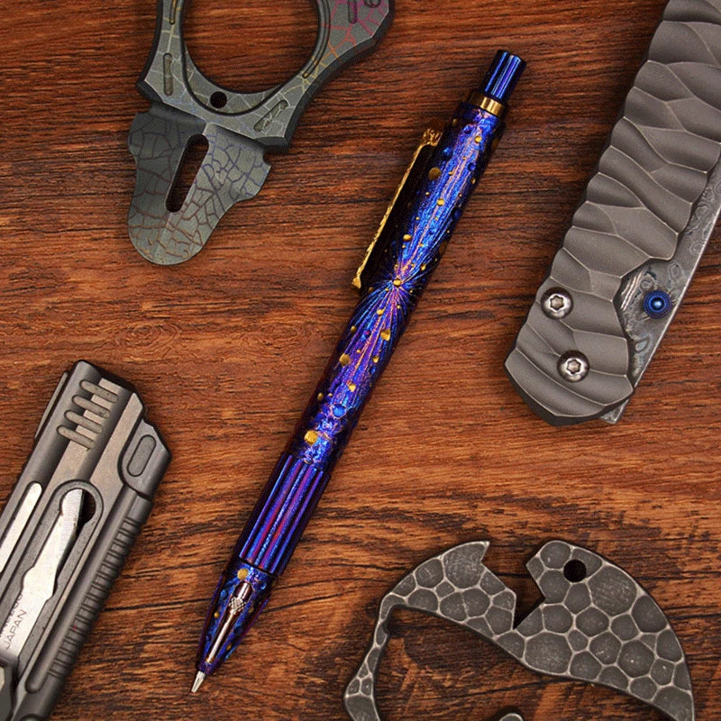 1pcs Titanium Mechanical Pencil Ball Pen Students Drawing Pen Art Pen Stationery 07FC0E-D4 - KOEEK