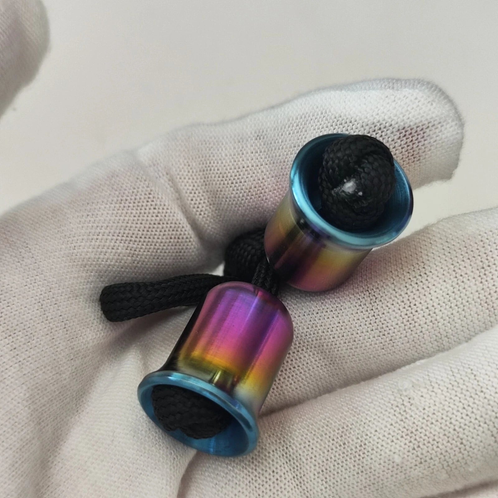 Titanium Begleri Fidget Toy Finger Skill Exercise Paracord Stress Worry Bead 07FC0E-D4 - KOEEK