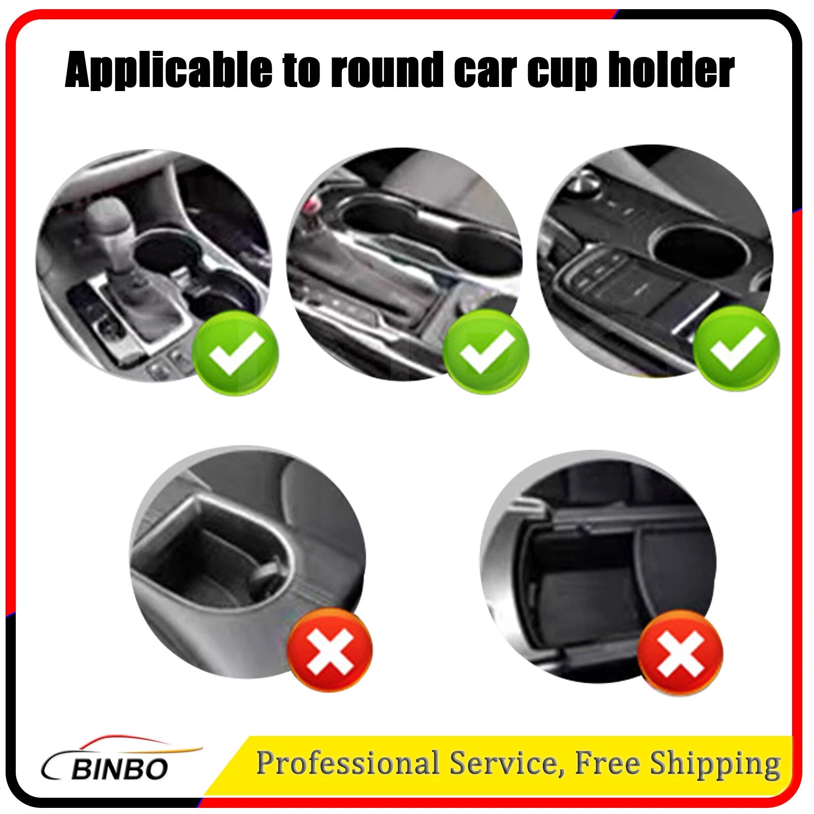 Car Cup Holder Expander Drink Oversize Mug Holder Universal Fit 32oz 36oz 07FC0E-D4 - KOEEK