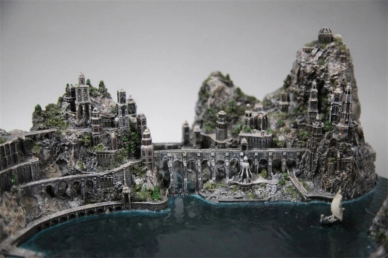 The Lord of the Rings The Hobbit Grey Havens Resin Statue Scene Display Model 07FC0E-D4 - KOEEK