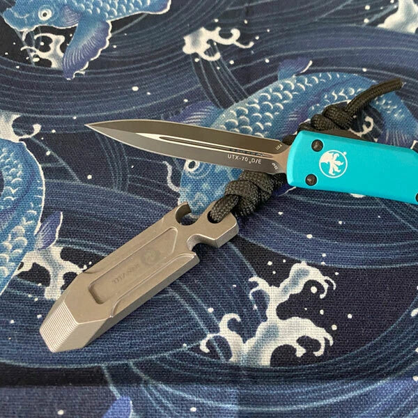 TITANER Titanium TC4 Pry Bar Crowbar Tool Key Chain Pendant EDC Bottle Opener 07FC0E-D4 - KOEEK