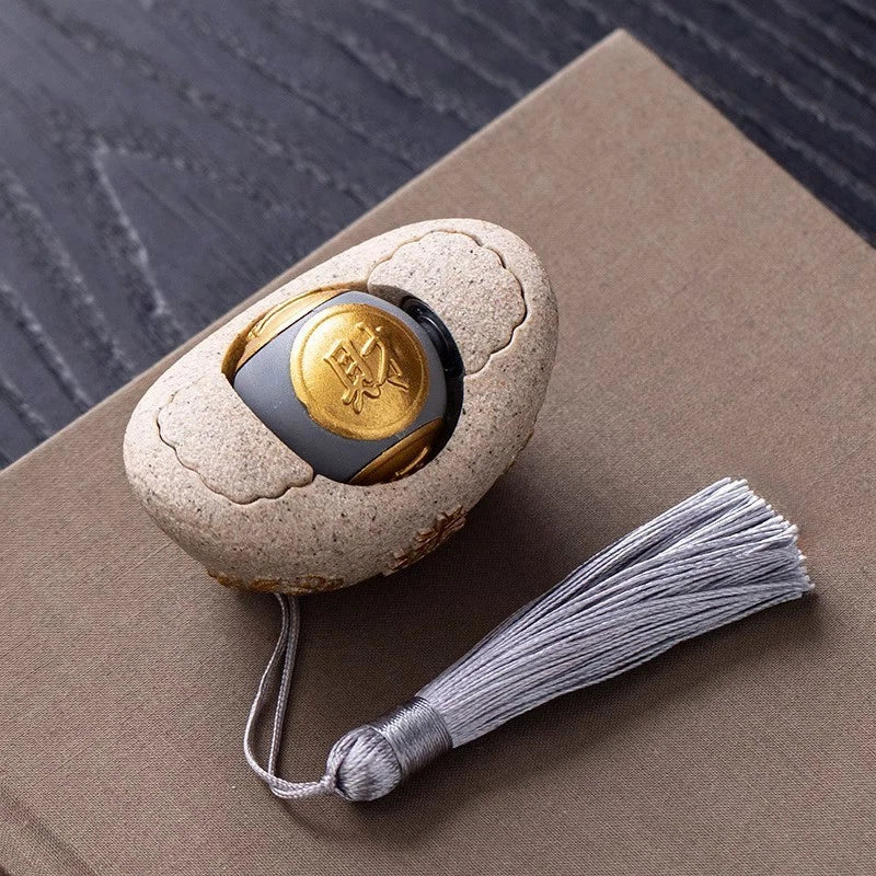 1Pc Auspicious Wealth Ornament Wealth Attraction Yuanbao Tea Pet Decoration 07FC0E-D4 - KOEEK