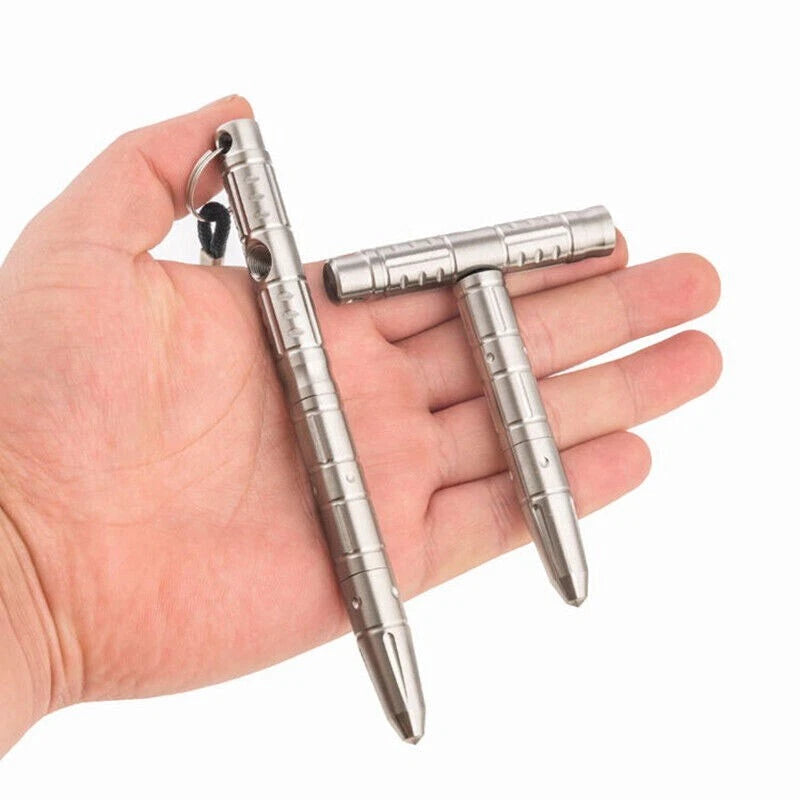 Outdoor  Practical Stainless Steel Signature Pen Ballpoint Tactical Pens EDC 07FC0E-D4 - KOEEK