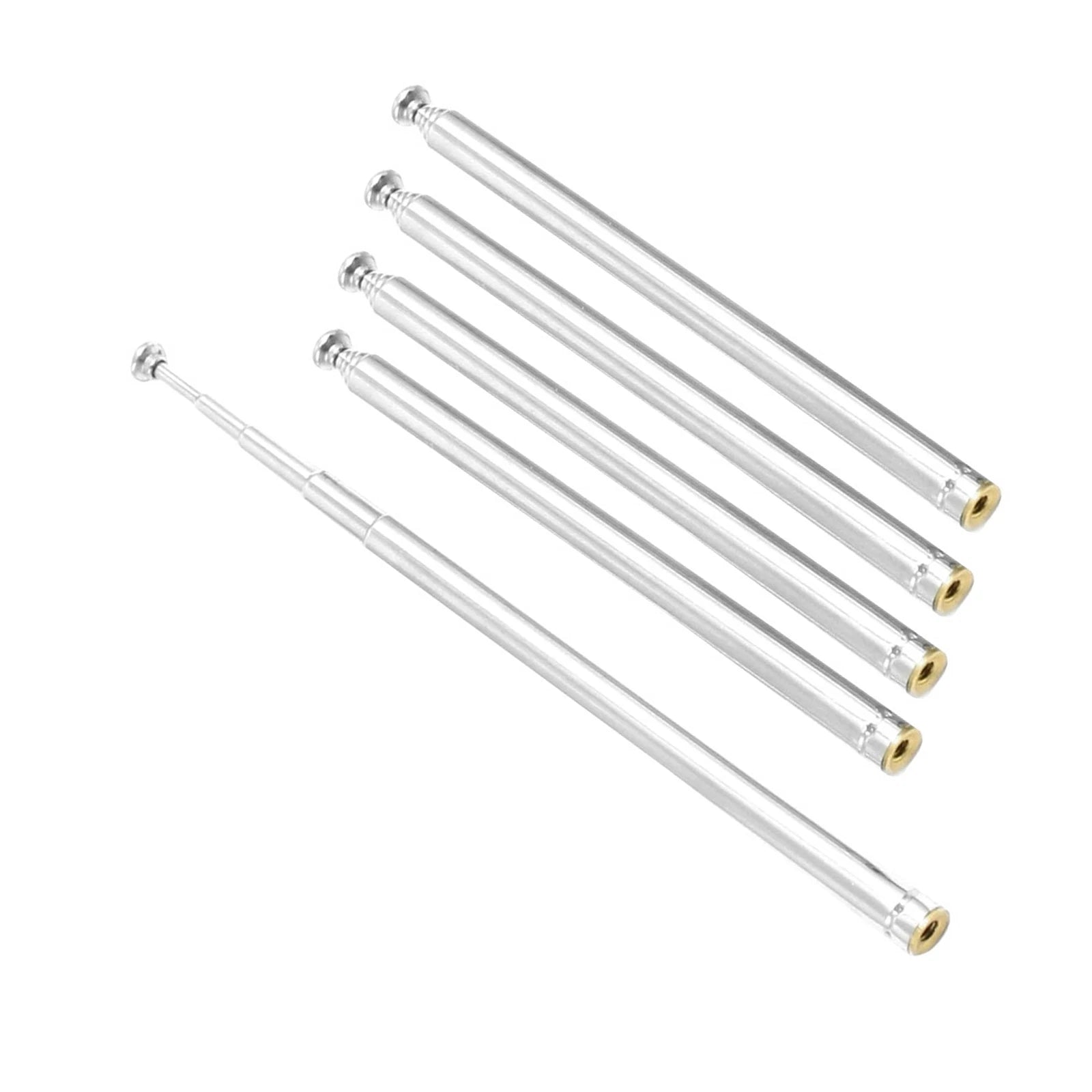 5 Sections Telescopic Antenna AM FM Radio Telescoping Antenna for Home Theater 07FC0E-D4 - KOEEK