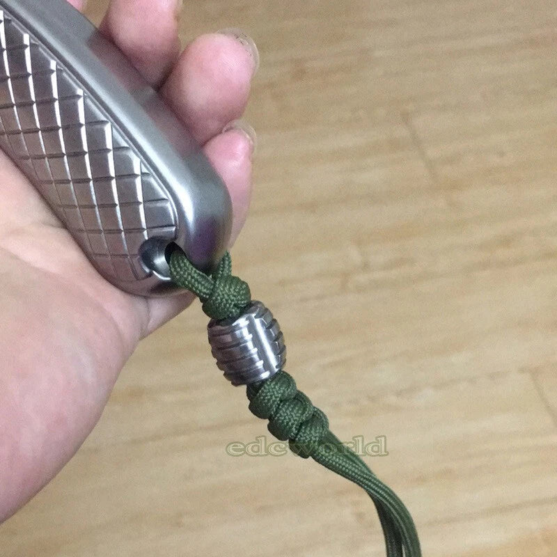 EDCgear TC4 Titanium Ti Key Parachute Cord EDC Pendant Bead Lanyard Tool DZ-KB3 EDCGEAR - KOEEK