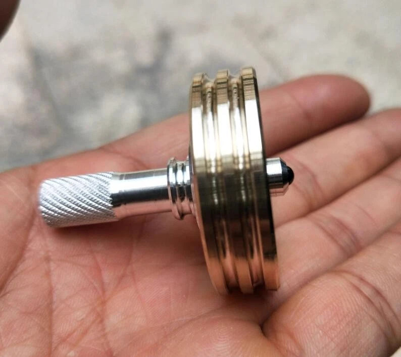 Brass Hand Twisting Spinning Tops Fingertip Top Hand Spinner Toys 07FC0E-D4 - KOEEK