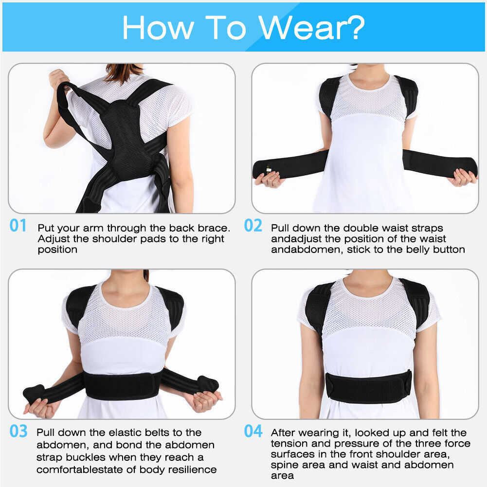 new Posture Corrector For Kids Teenagers Spinal Support Back Posture Brace HGF koeek - KOEEK