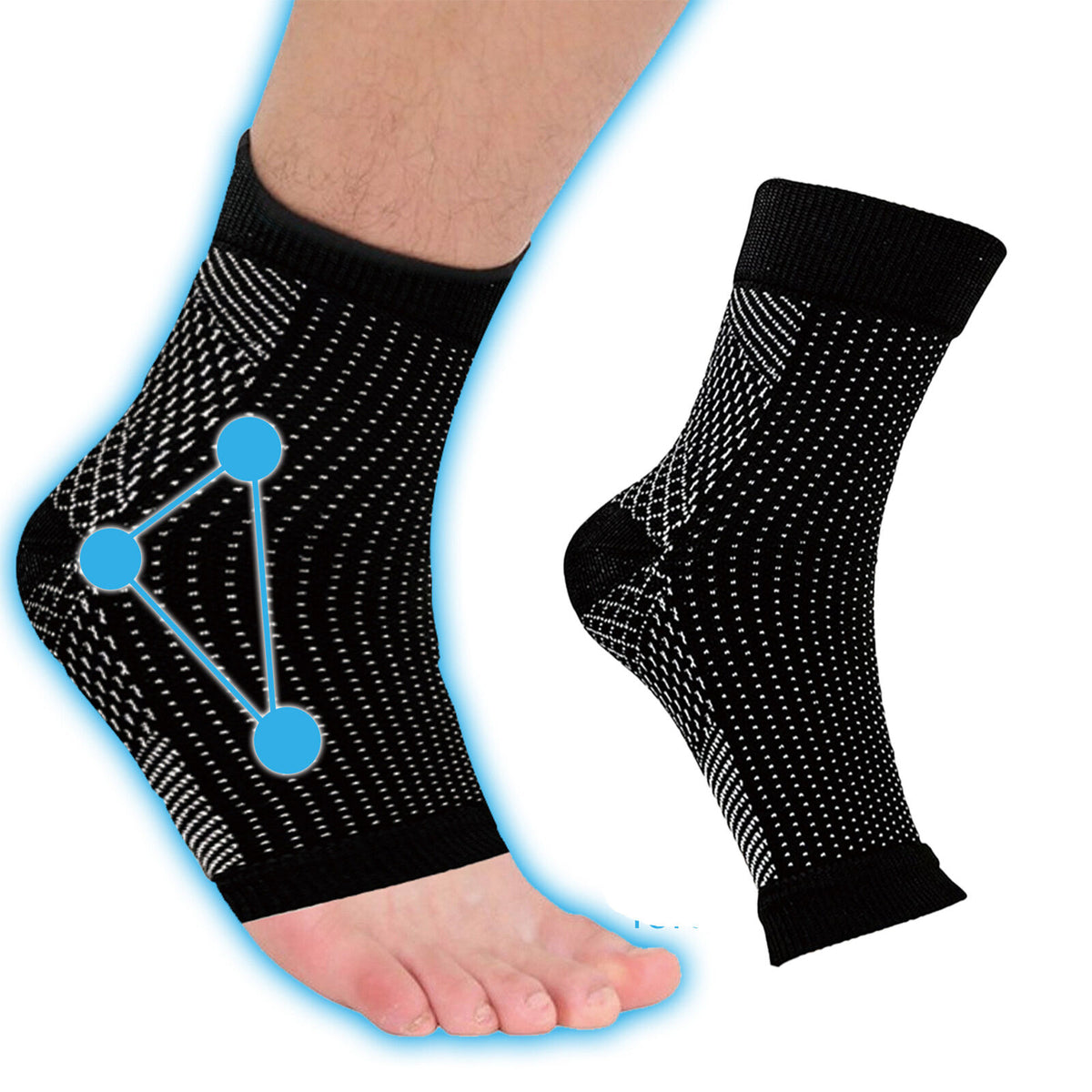 new Plantar Fasciitis Socks Foot Arch Support Pain Ankle Relief Pair Compression koeek - KOEEK