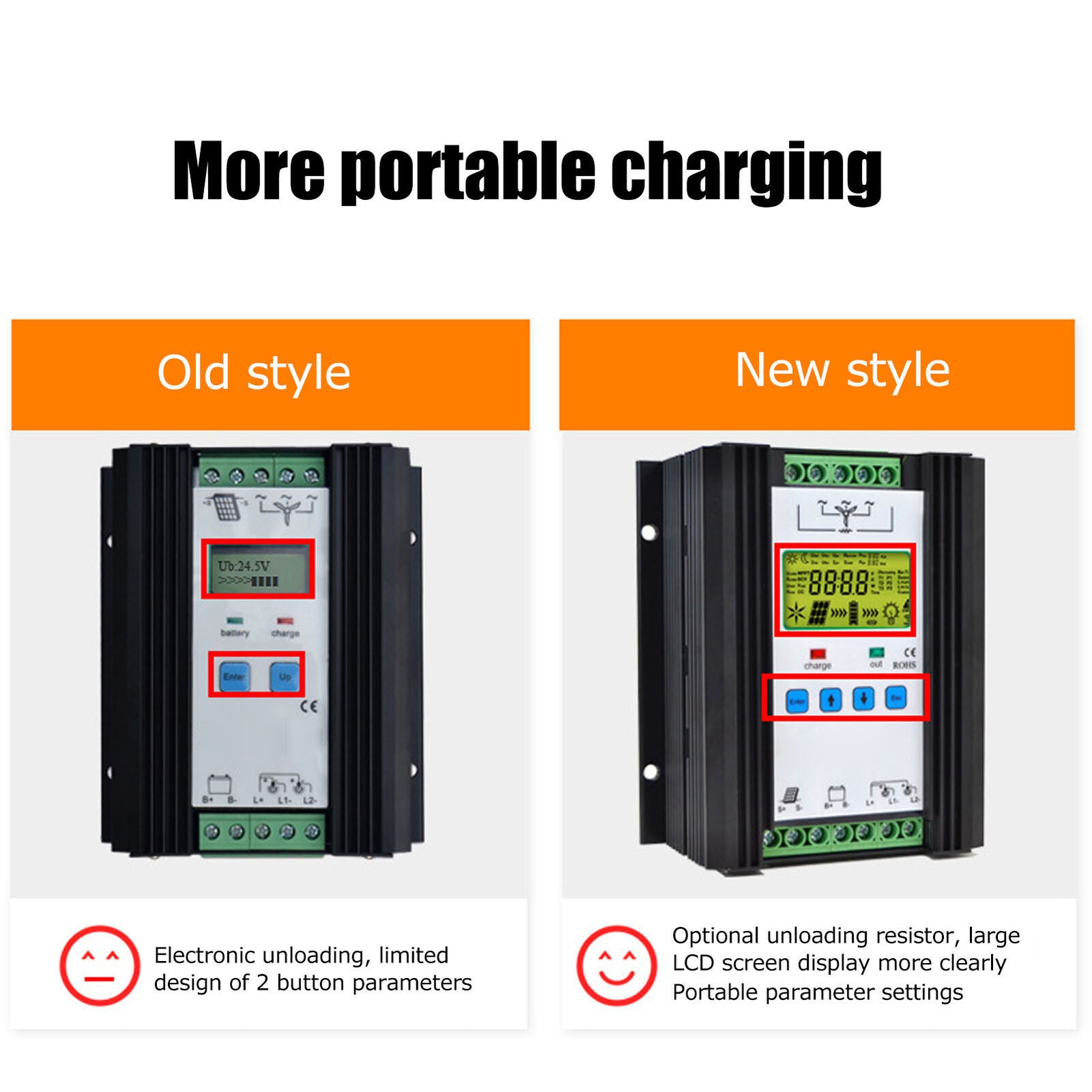 new Wind Solar Hybrid Controller Intelligent Control Wind Solar Regulator 12V 24V koeek - KOEEK