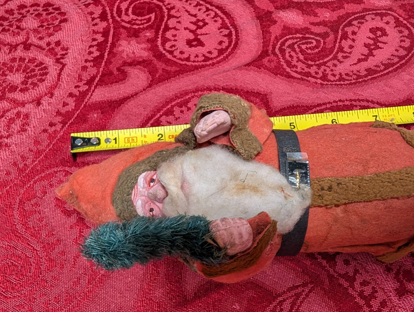 Antique German Belsnickel Father Santa 9” Candy Container Christmas Decor Paper CANDY - KOEEK