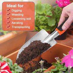 new Garden Shovel Hand Trowel, Heavy Duty with Orange 07FC0E-D4 - KOEEK