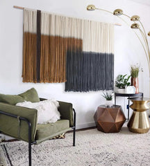 Large Dip Dyed Tapestry Fiber Wall Hanging Art Bohemian Bedroom Decoration 07FC0E-D4 - KOEEK