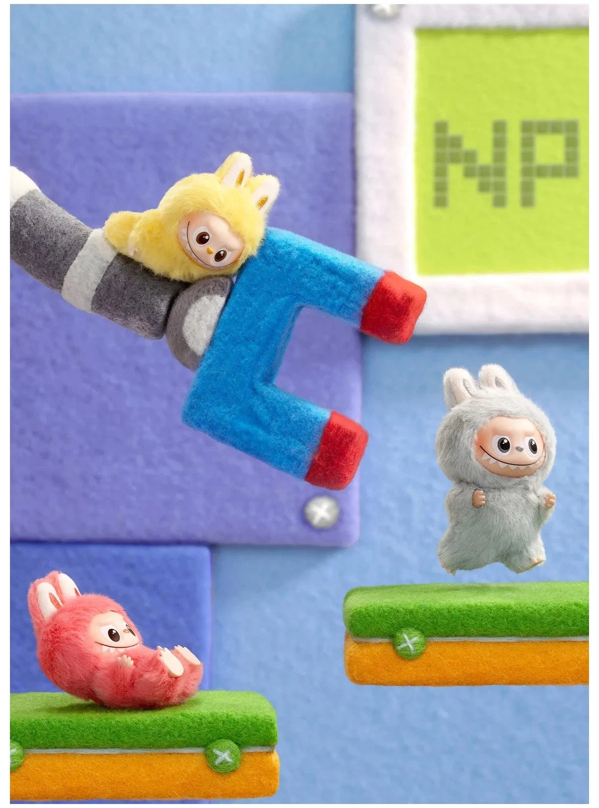 The Monsters Pin For Love Series-Vinyl Plush Pendant Blind Box (N-Z) Hot Cute 07FC0E-D4 - KOEEK