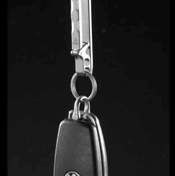 Titanium Alloy Quick Release Key Ring Keychain Belt Buckle Car Pendant EDC Tools 07FC0E-D4 - KOEEK