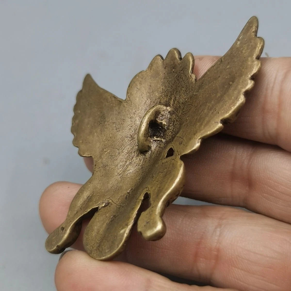 Tibetan Ritual Garuda Pendant Amulet Brass Bird Necklace Collectible 07FC0E-D4 - KOEEK