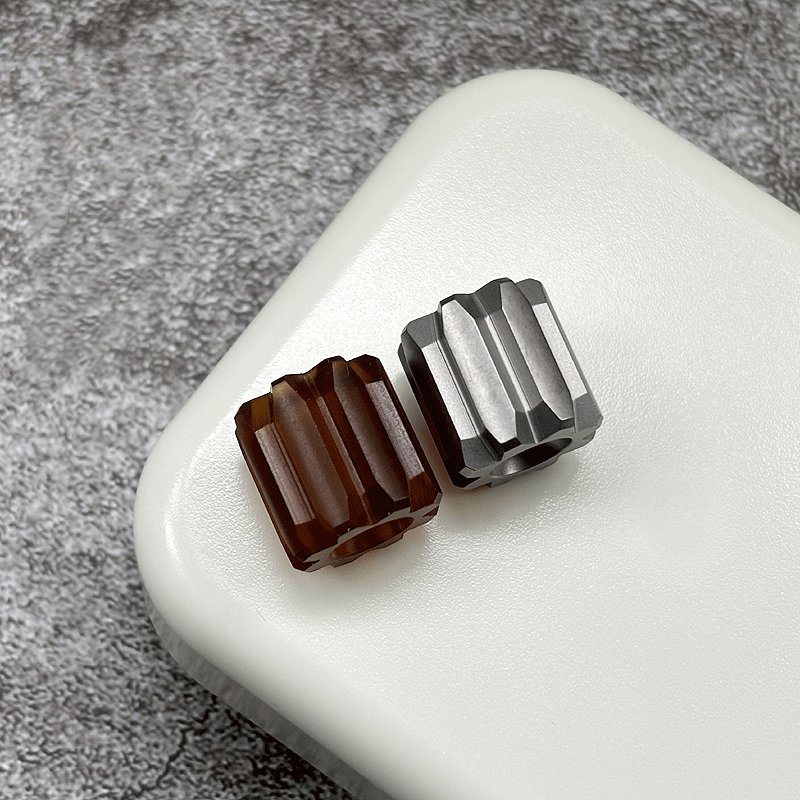 Titanium/PEI Knife Lanyard Bead DIY Necklace Bracelet Paracord Charm EDC Pendant 07FC0E-D4 - KOEEK