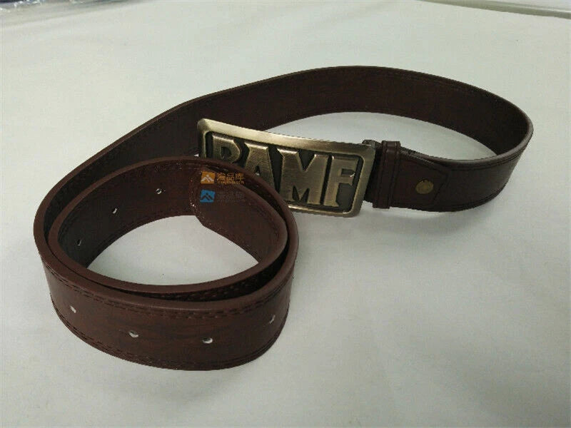 Game OW Overwatch Jesse·Mccree Brown Waistband Belt BAMF Cosplay Strap Buckle 07FC0E-D4 - KOEEK