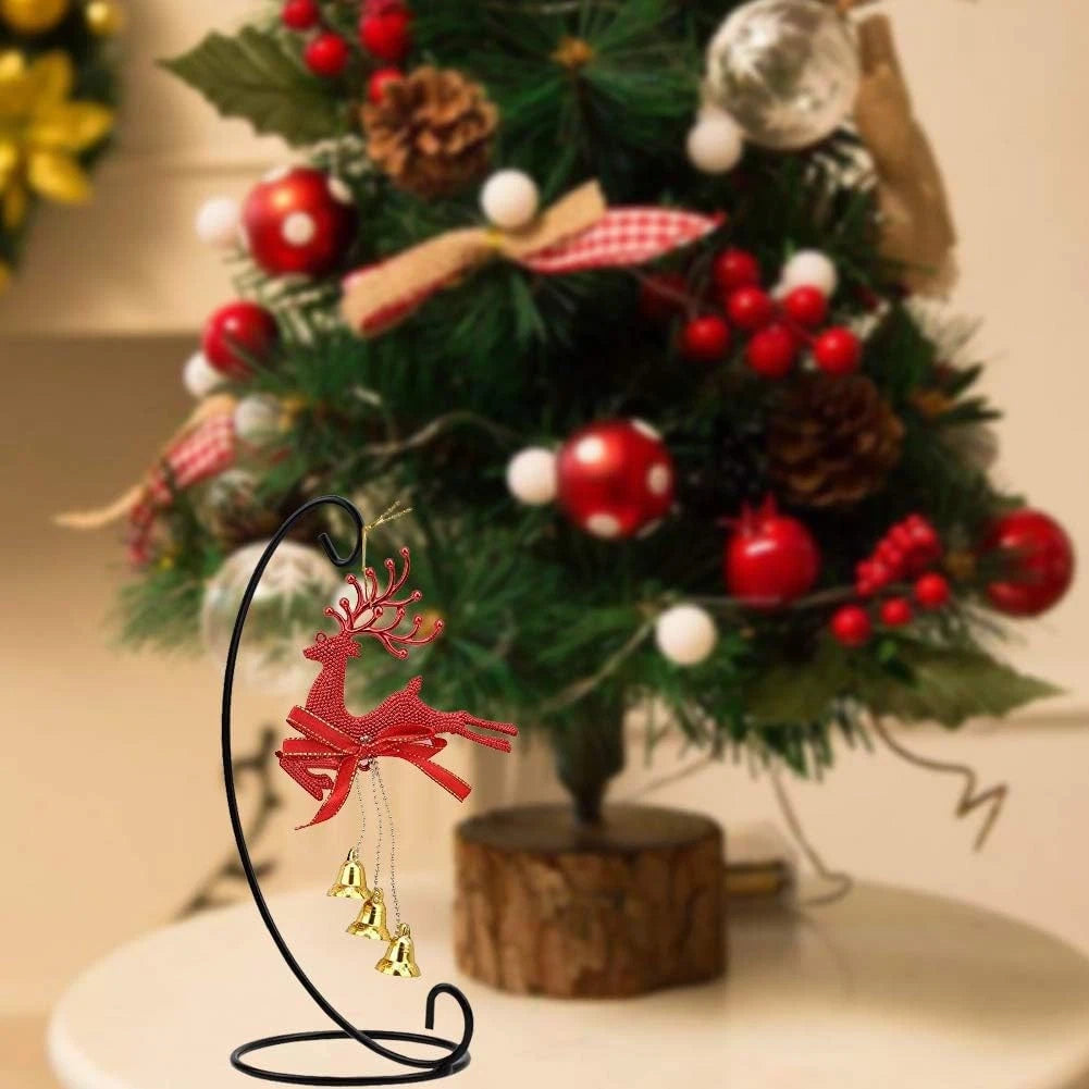 Christmas decoration display rack, 10-piece black wrought iron hanging bracket 07FC0E-D4 - KOEEK